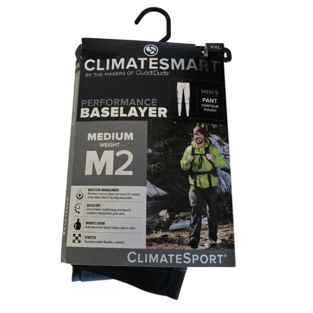 NWT ClimateSmart by CuddlDuds Performance Baselayer Men's